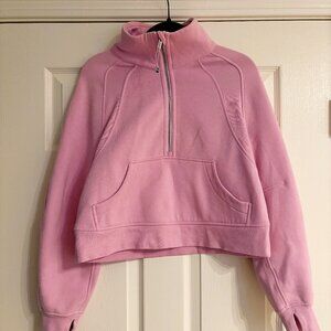 Lululemon Scuba Oversized Funnel-Neck Half Zip (VitaPink), XS/S